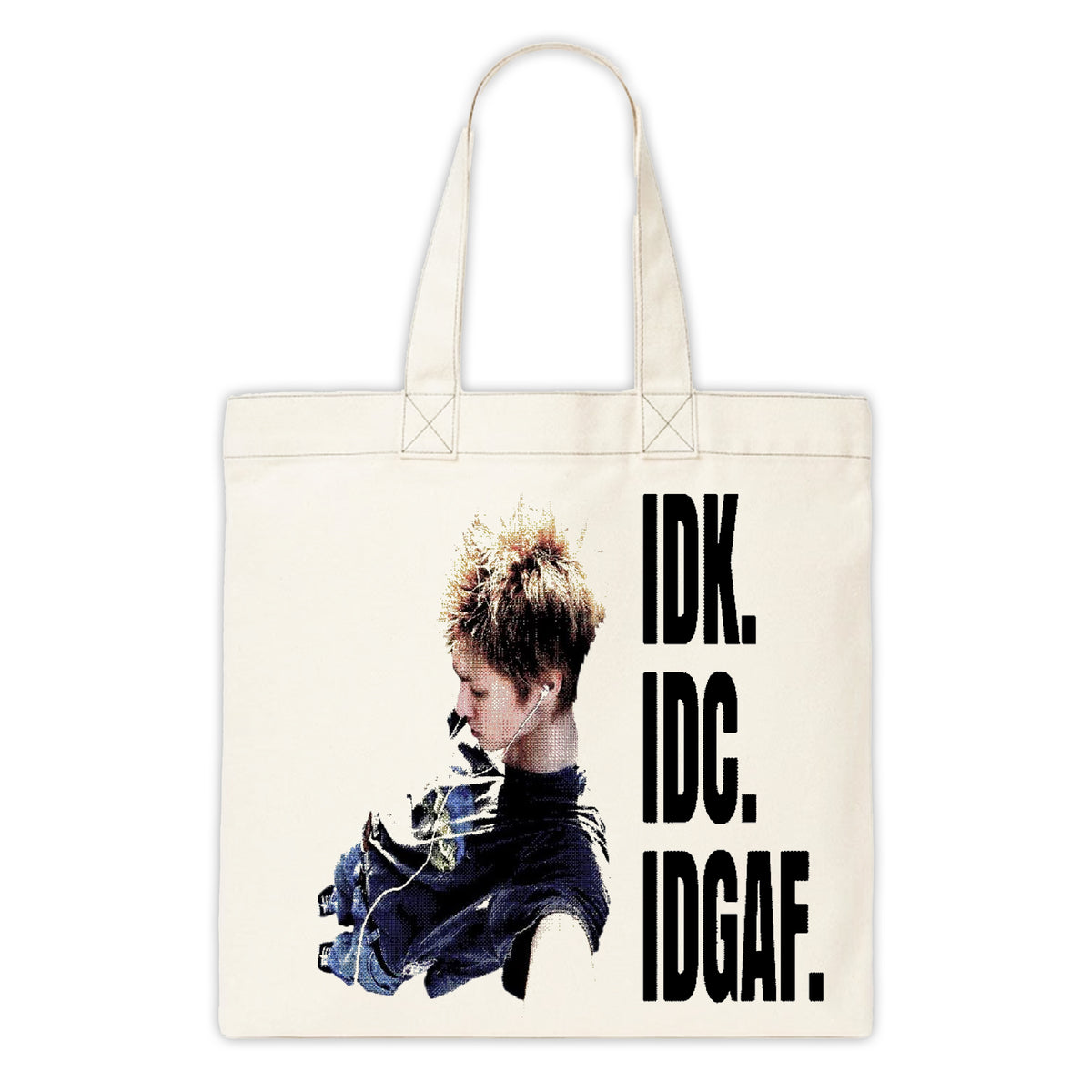 IDK. IDC. IDGAF - Martin Tote Bag
