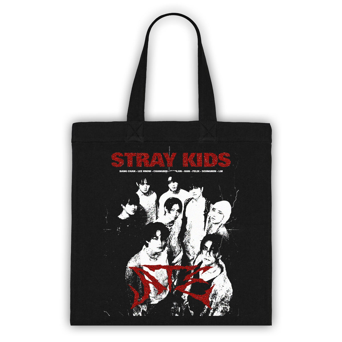 RED Stray Kids Tote Bag